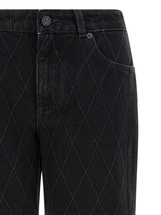 26FW 발망 데님 팬츠 HF1MI052DG130PC Black - BALMAIN