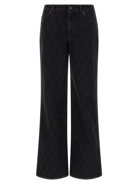 26FW 발망 데님 팬츠 HF1MI052DG130PC Black