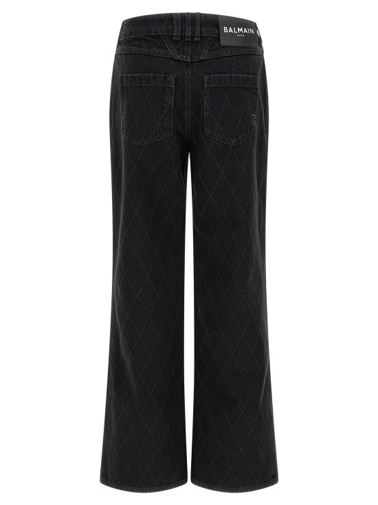 26FW 발망 데님 팬츠 HF1MI052DG130PC Black - BALMAIN
