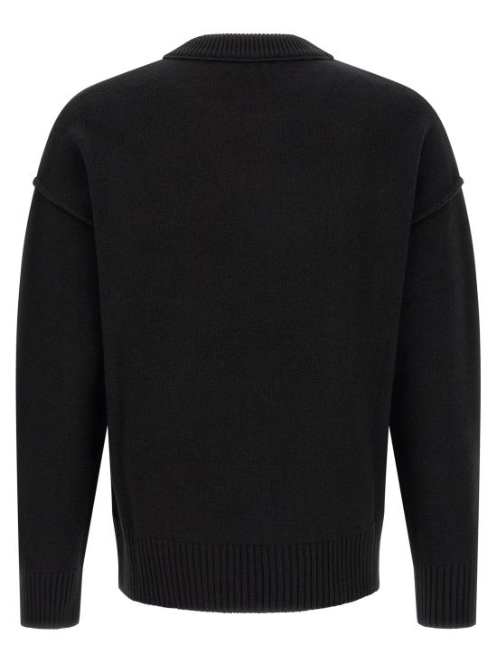 26FW 아미 빅 하트 울 크루넥 스웨터 UKS838018009 Black - AMI
