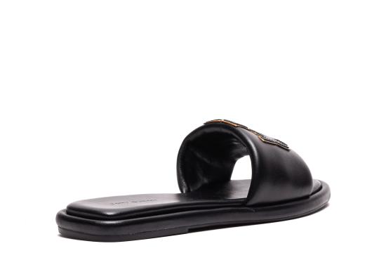 26FW 토리버치 더블 T 스포츠 슬라이드 79985 013 Black - TORY BURCH