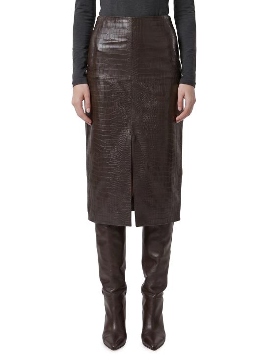 26FW 페데리카 토시 미디 스커트 30704 BROWN