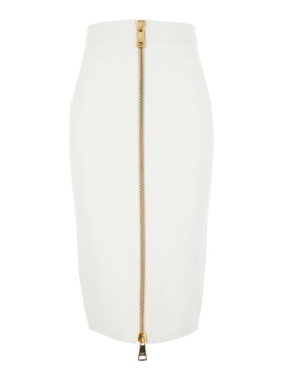 26FW 엘리자베타프랜치 롱 스커트 GK28B66E2360 White - ELISABETTA FRANCHI