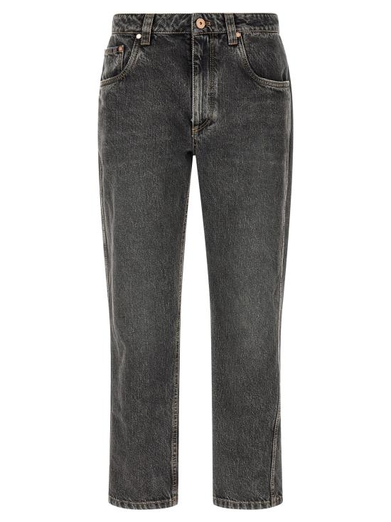 26FW 브루넬로 쿠치넬리 데님 팬츠 MA095P5847C9827 Gray