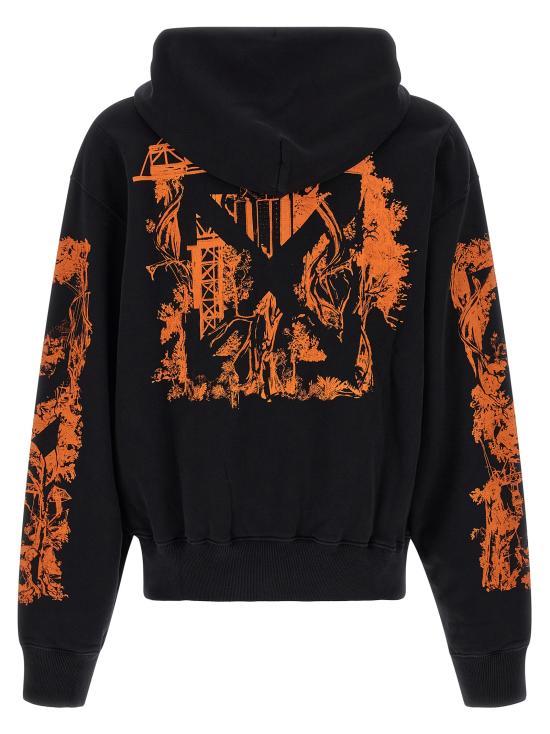 26FW 오프화이트 긴팔 티셔츠 OMBB12NF26FLE00700001001 Black - OFF WHITE