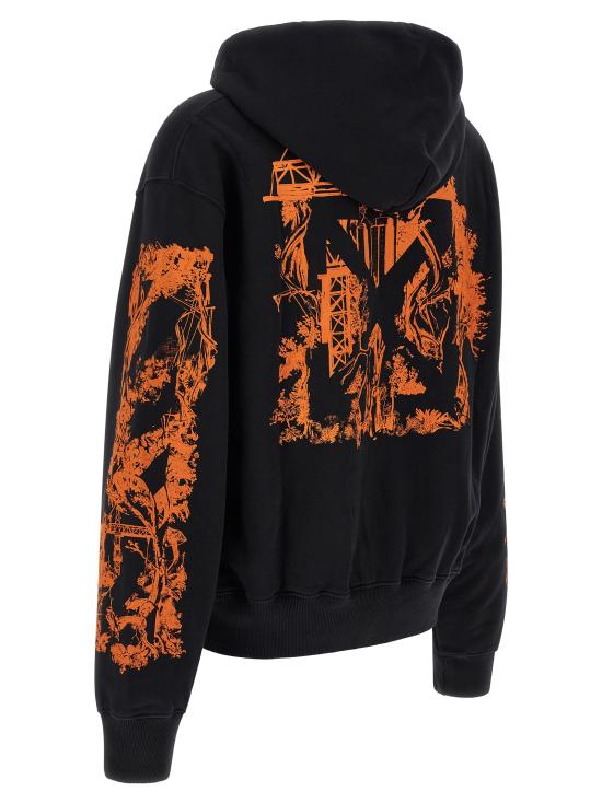26FW 오프화이트 긴팔 티셔츠 OMBB12NF26FLE00700001001 Black - OFF WHITE
