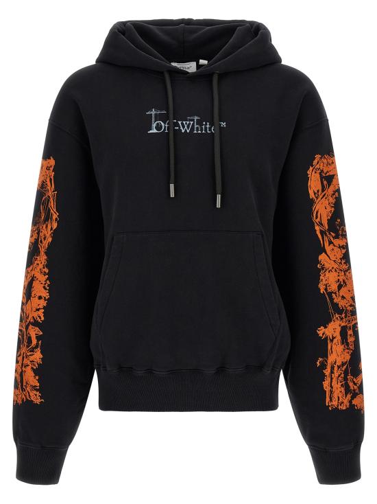 26FW 오프화이트 긴팔 티셔츠 OMBB12NF26FLE00700001001 Black