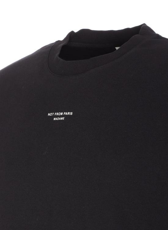 26FW 드롤드무슈 반팔 티셔츠 TS202 CO002BL Black - DROLE DE MONSIEUR