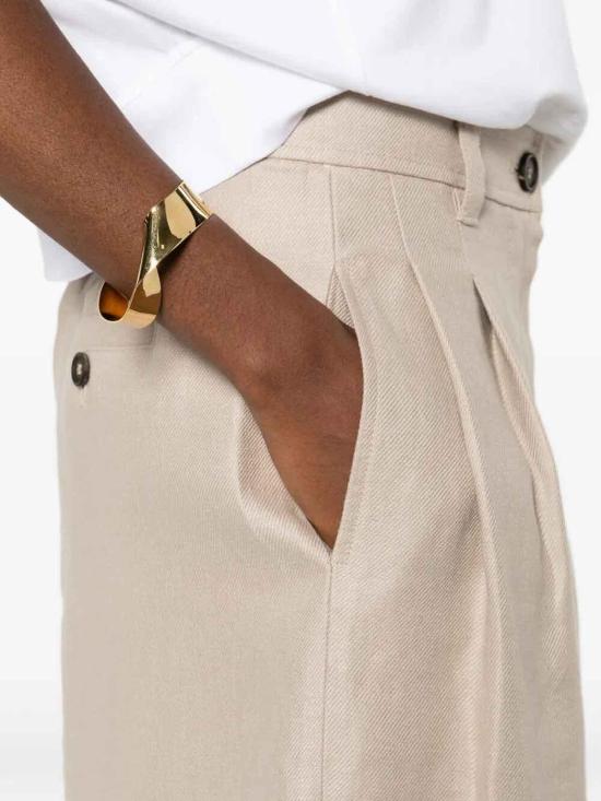 26SS 브루넬로 쿠치넬리 미디 스커트 MH527G3964C9272 White - BRUNELLO CUCINELLI