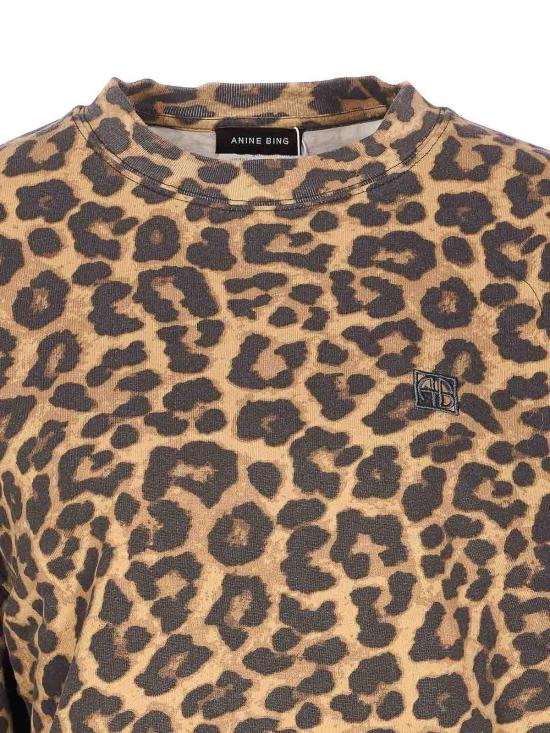 26FW 애니빙 스웨터 A0811155MTL59 Animal Print - ANINE BING