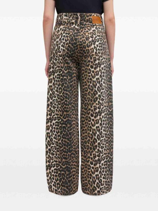 26SS 가니 레오파드 프린트 라리 진 A1100087859 ANIMAL PRINT - GANNI