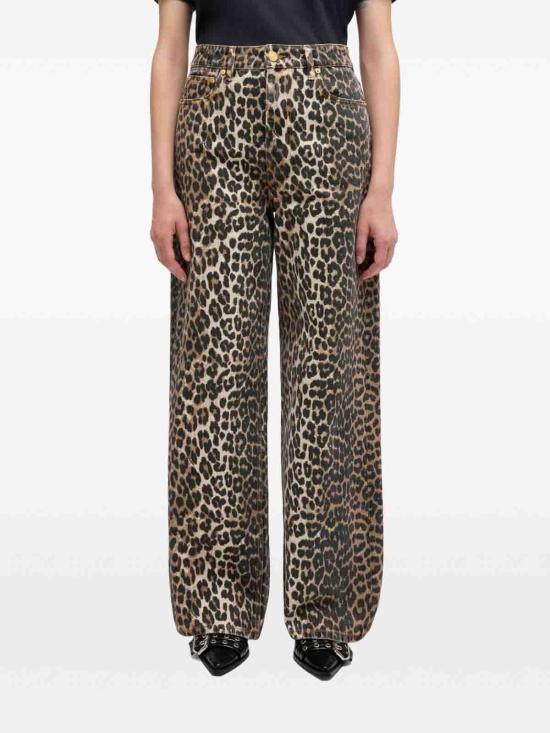 26SS 가니 레오파드 프린트 라리 진 A1100087859 ANIMAL PRINT - GANNI