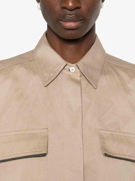 26SS 브루넬로 쿠치넬리 셔츠 ML597EM906C631 Beige - BRUNELLO CUCINELLI