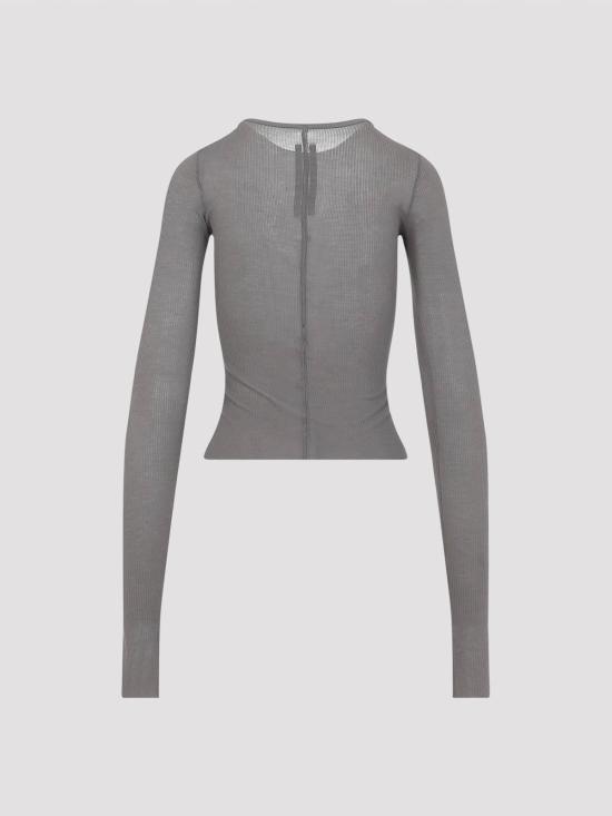 26SS 릭 오웬스 긴팔 티셔츠 RP01F6209RC34 Grey - RICK OWENS