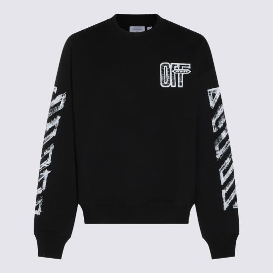 26FW 오프화이트 긴팔 티셔츠 OMBA054F26 FLE007001 BLACK - OFF WHITE