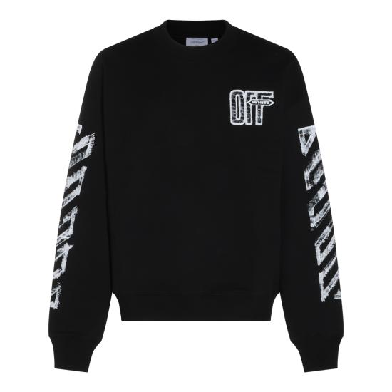 26FW 오프화이트 긴팔 티셔츠 OMBA054F26 FLE007001 BLACK