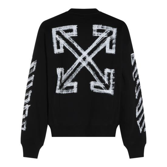26FW 오프화이트 긴팔 티셔츠 OMBA054F26 FLE007001 BLACK - OFF WHITE