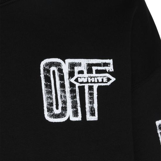 26FW 오프화이트 긴팔 티셔츠 OMBA054F26 FLE007001 BLACK - OFF WHITE