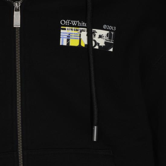 26FW 오프화이트 긴팔 티셔츠 OMBE02EF26 FLE001001 BLACK - OFF WHITE