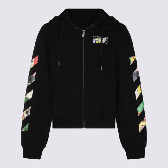 26FW 오프화이트 긴팔 티셔츠 OMBE02EF26 FLE001001 BLACK - OFF WHITE
