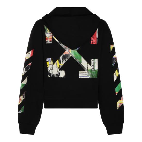 26FW 오프화이트 긴팔 티셔츠 OMBE02EF26 FLE001001 BLACK - OFF WHITE