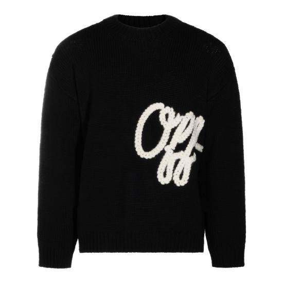 26FW 오프화이트 스웨터 OMHE212F26 KNI002001 BLACK