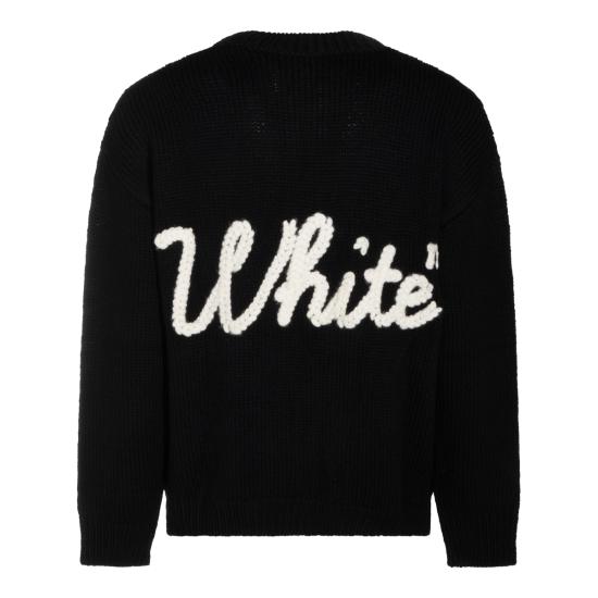 26FW 오프화이트 스웨터 OMHE212F26 KNI002001 BLACK - OFF WHITE
