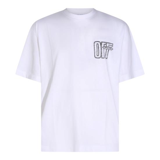 26FW 오프화이트 반팔 티셔츠 OMAA120F26 JER00Y100 WHITE