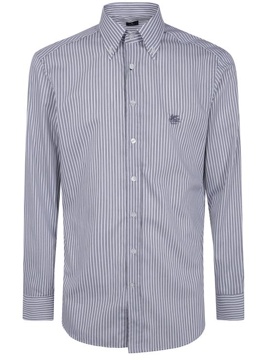 26FW 에트로 긴팔 셔츠 MRIB000499TR51BS9810 S9810 WHITE GREY STRIPES