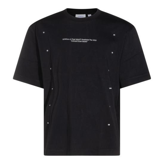 26FW 오프화이트 반팔 티셔츠 OMAA120F26 JER00F001 BLACK