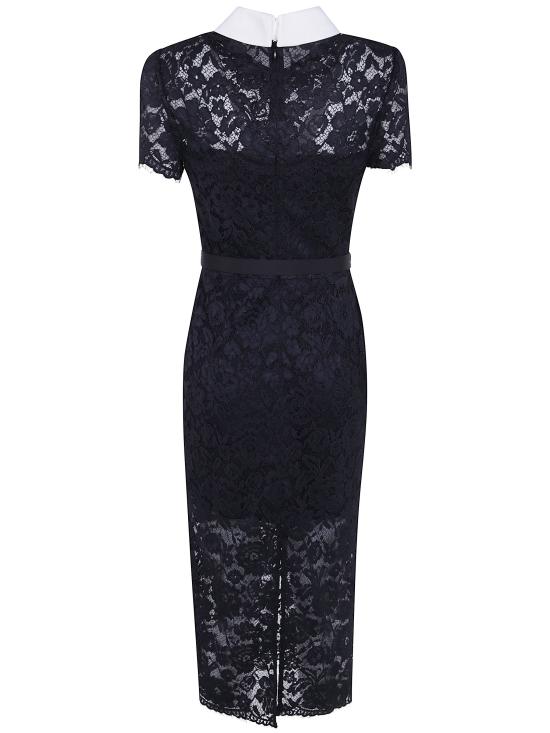 26FW 셀프 포트레이트 미디 원피스 AW26 019MA BLACK - SELF PORTRAIT