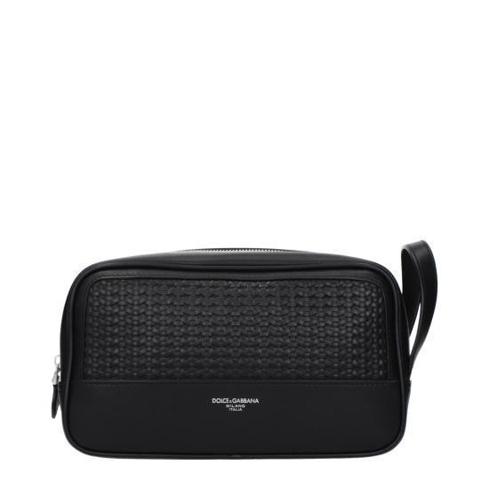 26SS 돌체앤가바나 Woven plongé calfskin necessaire 파우치 BT3310AN4198B956