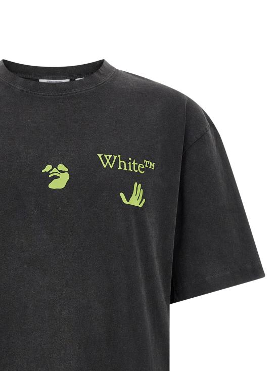 26FW 오프화이트 반팔 티셔츠 바코 애로우 스케이트 티셔츠 블랙 - OFF WHITE