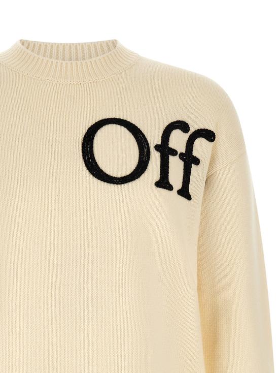 26FW 오프화이트 니트웨어 책벌레들이 공유하는 스웨터와 카디건 화이트 - OFF WHITE