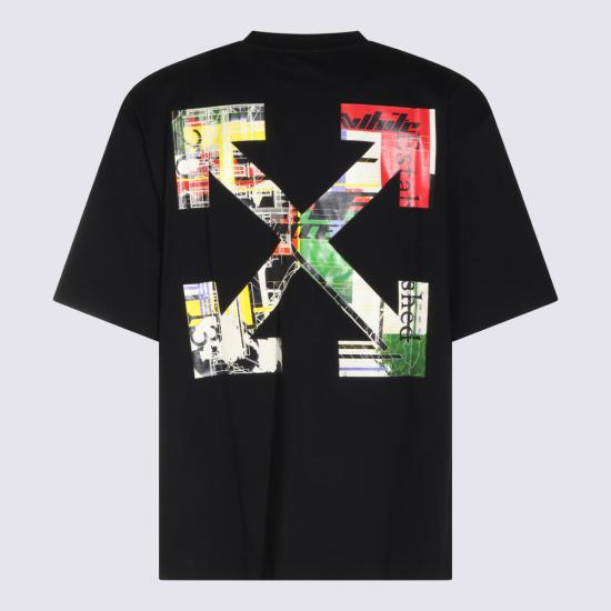 26FW 오프화이트 반팔 티셔츠 OMAA120F26 JER00Z001 BLACK - OFF WHITE