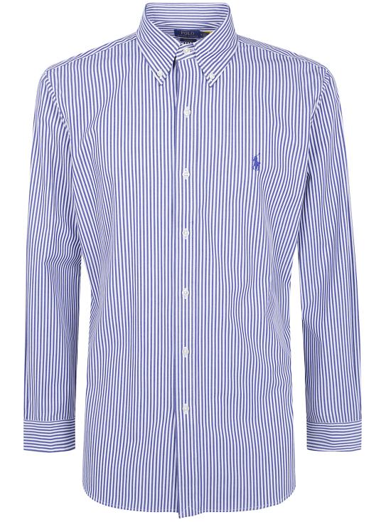 26FW 폴로 랄프로렌 커스텀핏 코튼 포플린 스트라이프 셔츠 710 929 346 011 NAVY WHITE