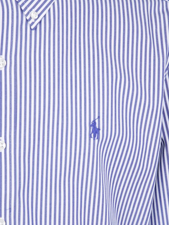 26FW 폴로 랄프로렌 커스텀핏 코튼 포플린 스트라이프 셔츠 710 929 346 011 NAVY WHITE - POLO RALPH LAUREN