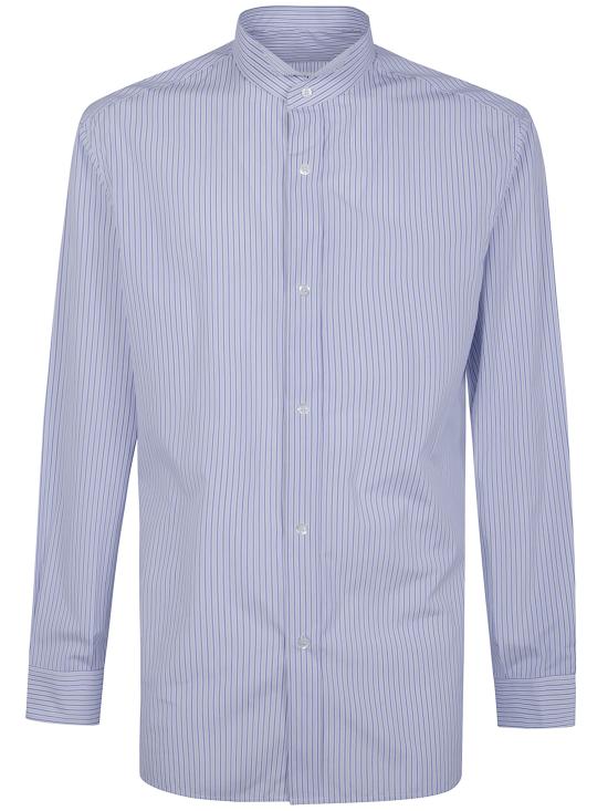 26FW 마르지엘라 긴팔 셔츠 S50DT0078 M35777 001F WHITE BLUE STRIPES