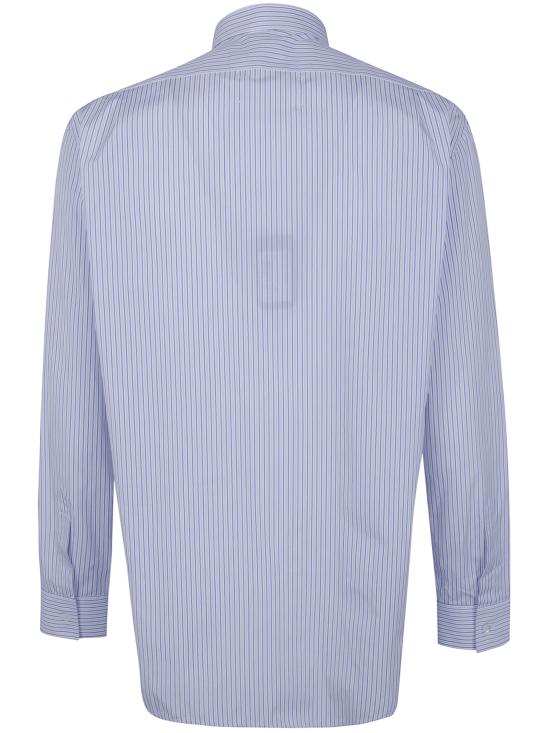 26FW 마르지엘라 긴팔 셔츠 S50DT0078 M35777 001F WHITE BLUE STRIPES - MAISON MARGIELA