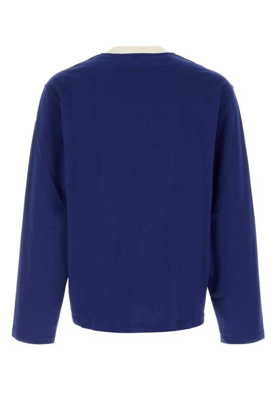 26FW 아미 반팔 티셔츠 HTS419JE0258 490 Blue - AMI