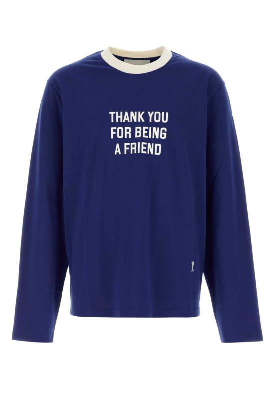 26FW 아미 반팔 티셔츠 HTS419JE0258 490 Blue