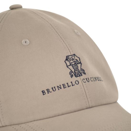 26SS 브루넬로 쿠치넬리 로고 자수 베이스볼 캡 M252D9850 BEIGE - BRUNELLO CUCINELLI