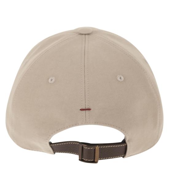 26SS 브루넬로 쿠치넬리 로고 자수 베이스볼 캡 M252D9850 BEIGE - BRUNELLO CUCINELLI