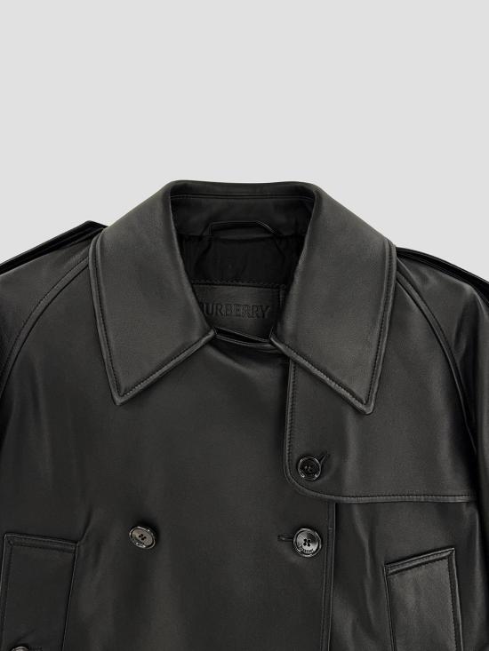 26FW 버버리 가죽 자켓 8127296 A1189 BLACK - BURBERRY