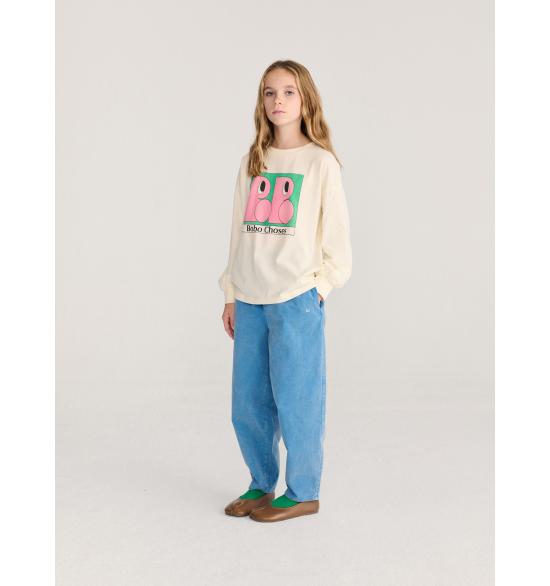 26FW [키즈] 보보쇼즈 티셔츠 B226AC017 681 LIGHT PINK - BOBO CHOSES