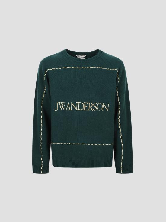 26FW JW앤더슨 스웨터 KW1625YN0471 555 PINE