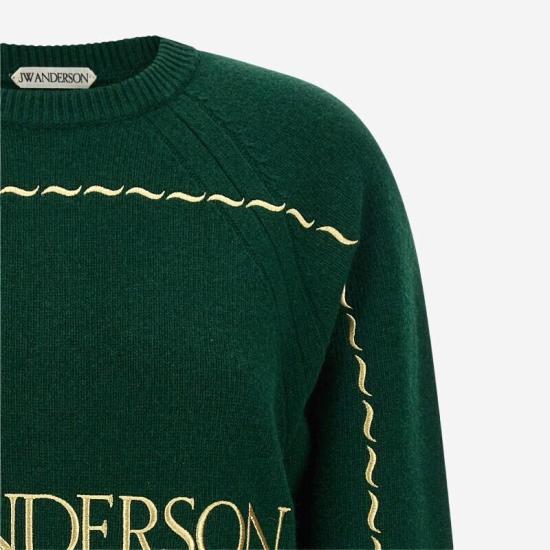 26FW JW앤더슨 스웨터 KW1625YN0471 555 PINE - JW ANDERSON
