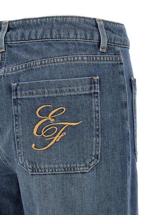26FW 엘리자베타프랜치 데님 팬츠 PJ17I66E2139 Blue - ELISABETTA FRANCHI