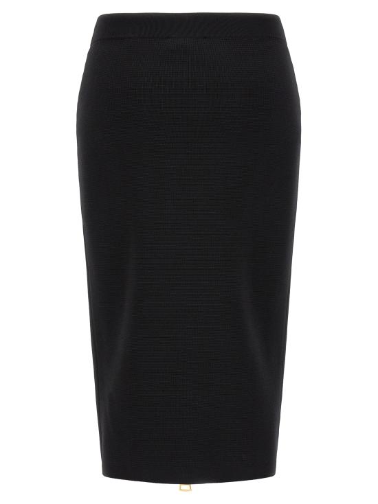 26FW 엘리자베타프랜치 미디 스커트 GK28B66E2110 Black - ELISABETTA FRANCHI