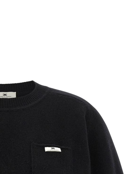 26FW 엘리자베타프랜치 탑 MK11T66E2110 Black - ELISABETTA FRANCHI